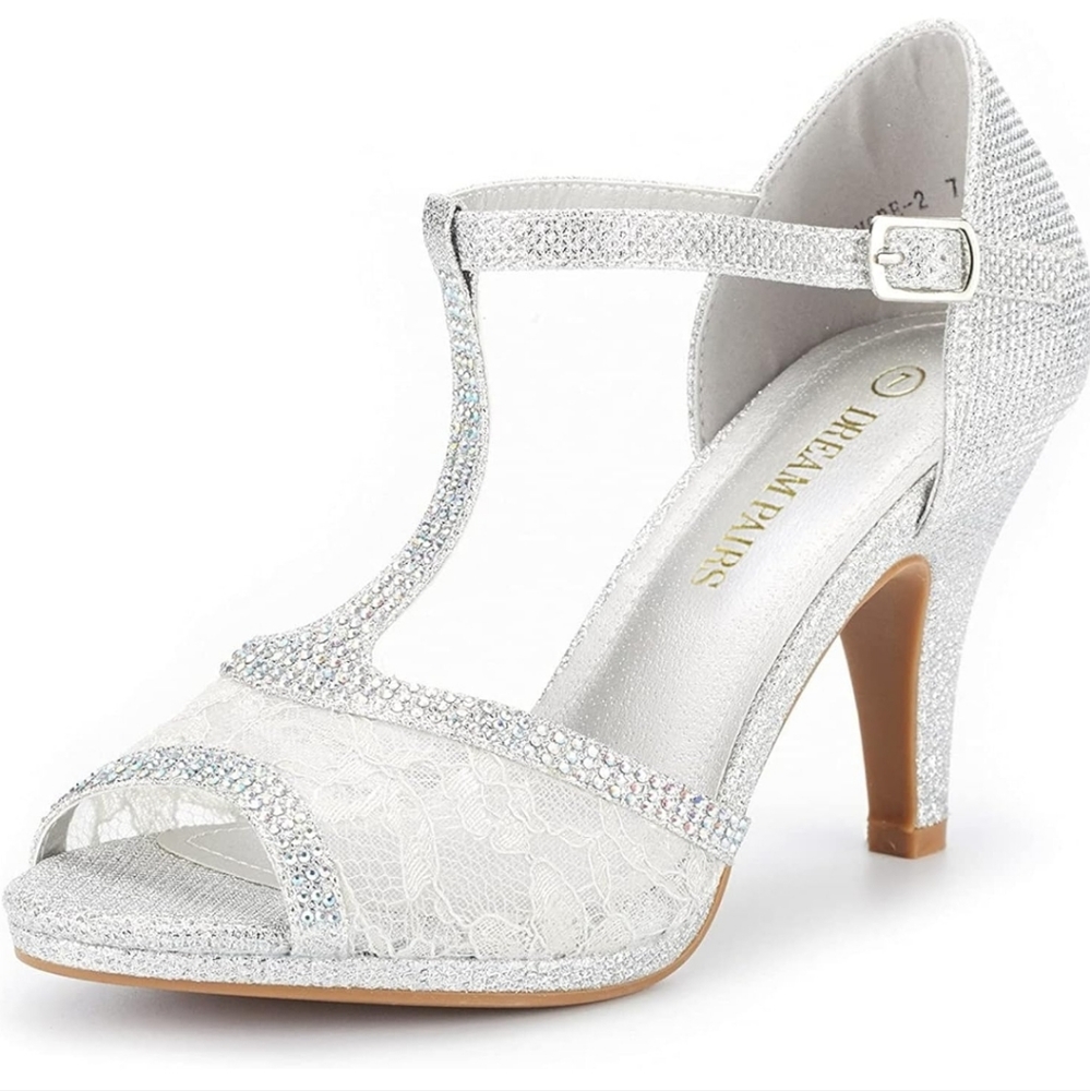 DREAM PAIRS peep toe heels